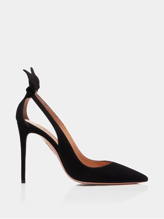 Aquazzura Shoes - Aquazzura Bow Toe Pumps Size 38